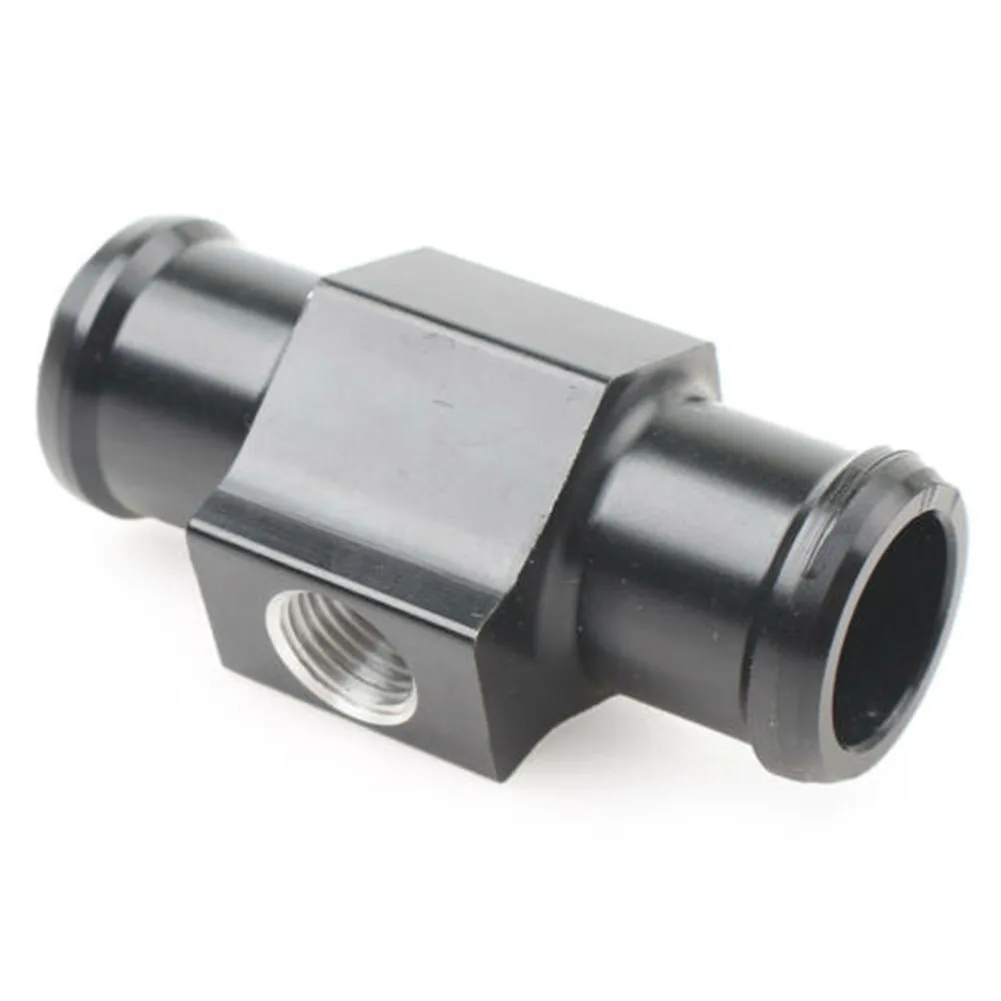 

18mm Water Temp Temperature Pipe Gauge Meter Radiator Sensor Hose Adapter For YMH Universal Aluminum Alloy With 2pcs Clamps