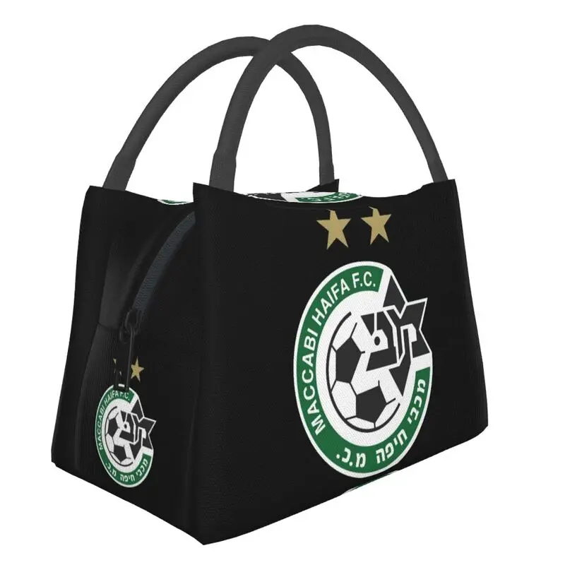 

Многоразовый Ланч-бокс с логотипом Maccabi Haifa, женский многофункциональный кулер для футбольного клуба из Израиля, Термоизолированный Ланч-бо...