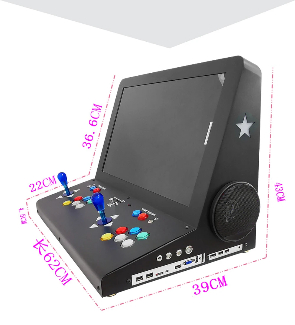 

3D 10188 в 1 Мини-видеоигра машина 2 игрока мини аркадная игра consol