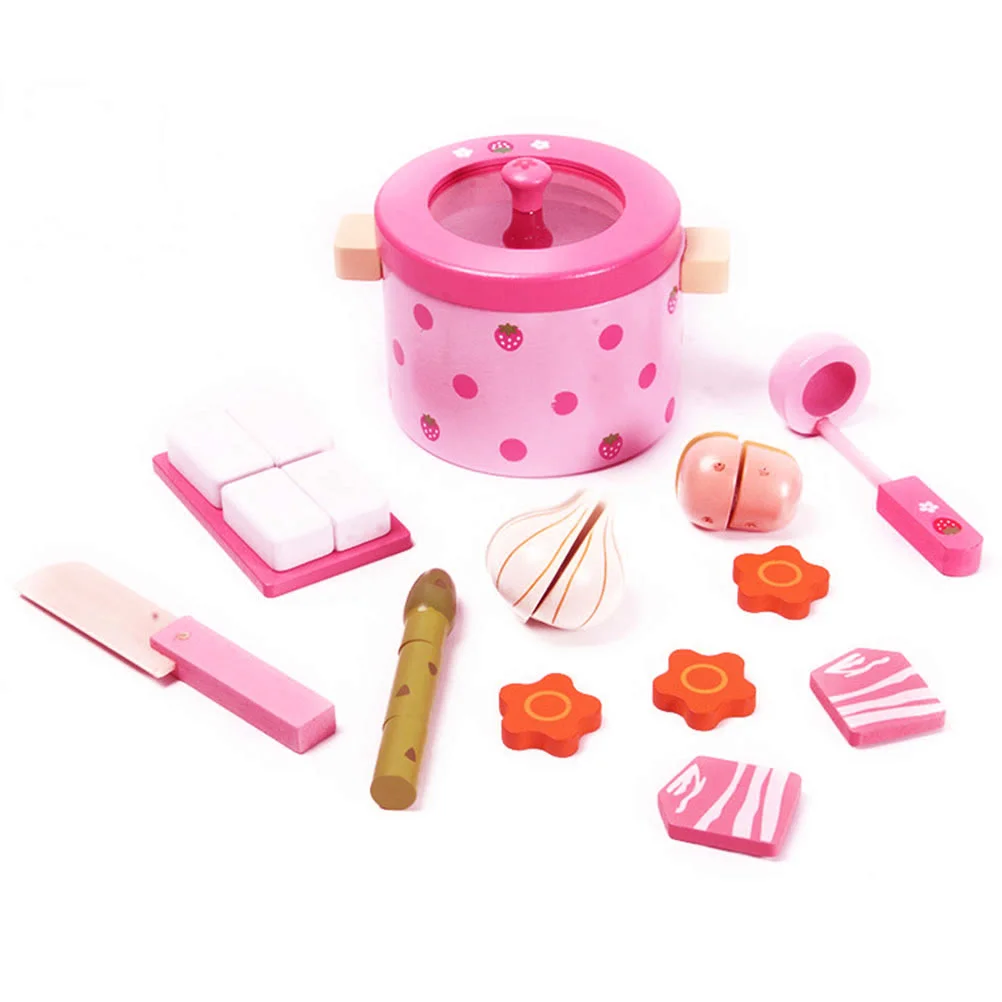 

Кухонные детские деревянные аксессуары для готовки, Детские режущие аксессуары, игровой набор для игр, устойчивый к износу, милый компактны...