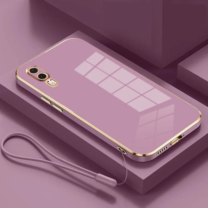 Чехол для Huawei P20 роскошный чехол с квадратным покрытием телефона Pro EML-L29C CLT-L29 CLT-L09C