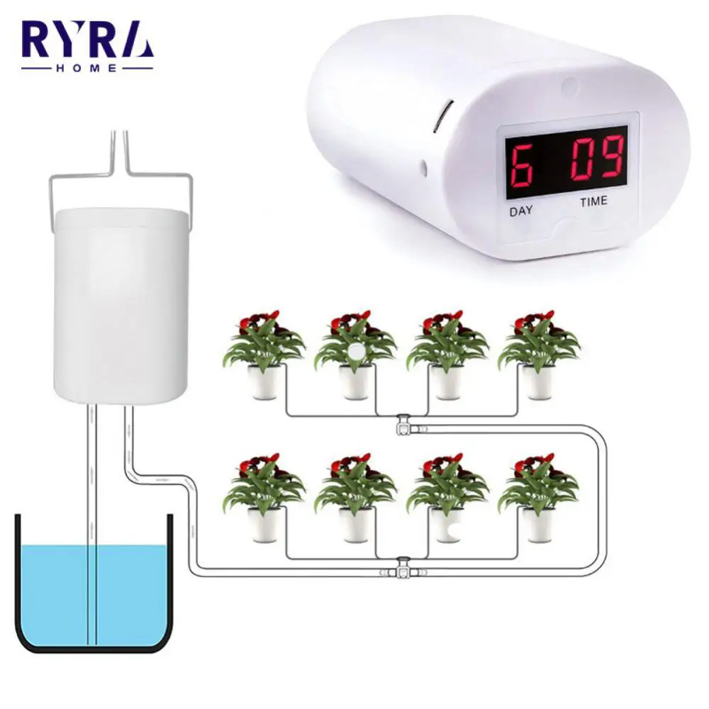 

Автоматический таймер отверстие поилки для капельного полива и орошения 16/12 насос горшок для самостоятелтной поливки наборы комнатное рас...