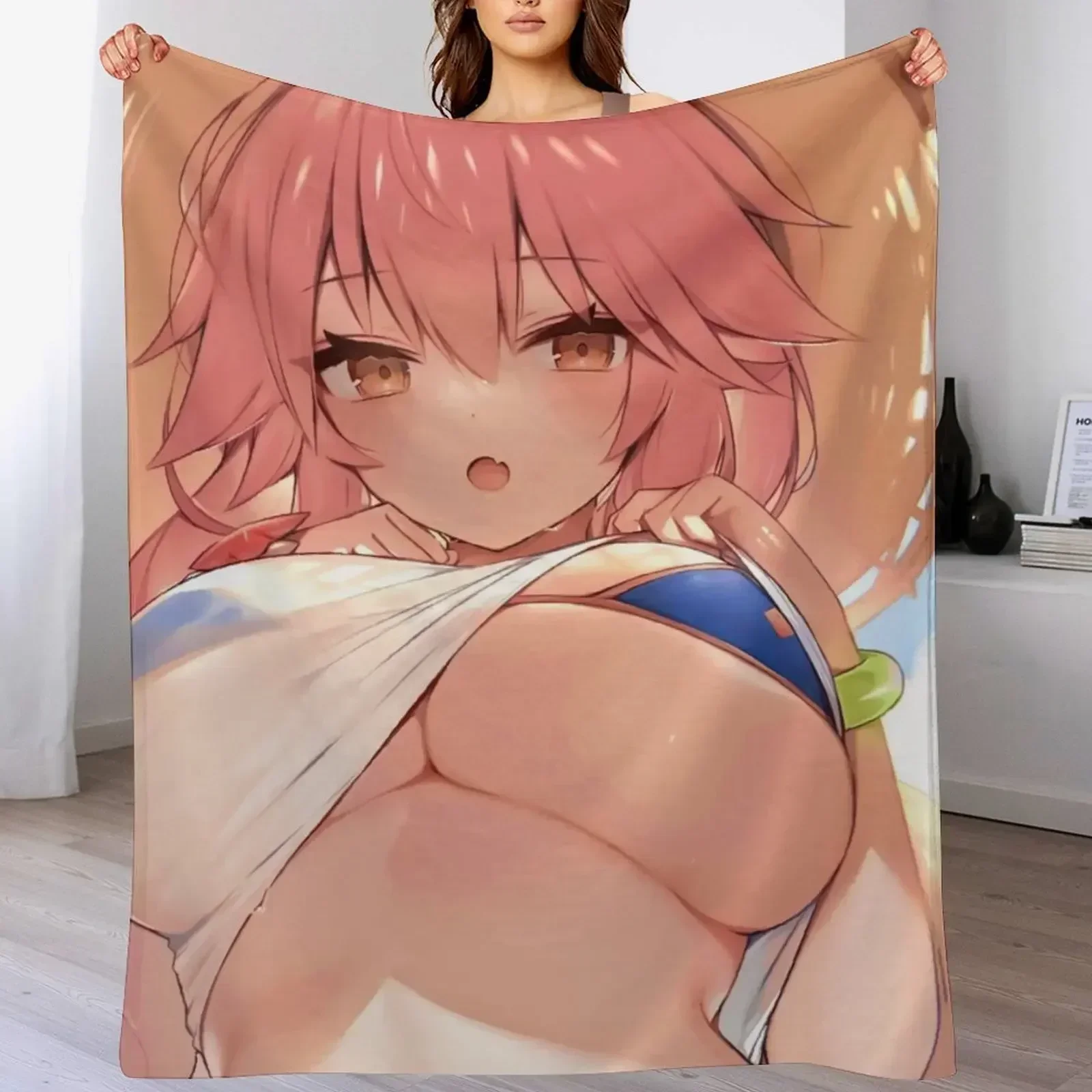 Tamamo no Mae Caster Fate Grand Order аниме Waifu плед роскошные одеяла и