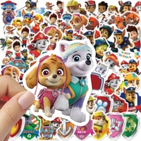 50pcs kids anime paw patrol puppy dog toy stickers cartoon animal bubble suitcase guitar decorative stickers kids toys gifts