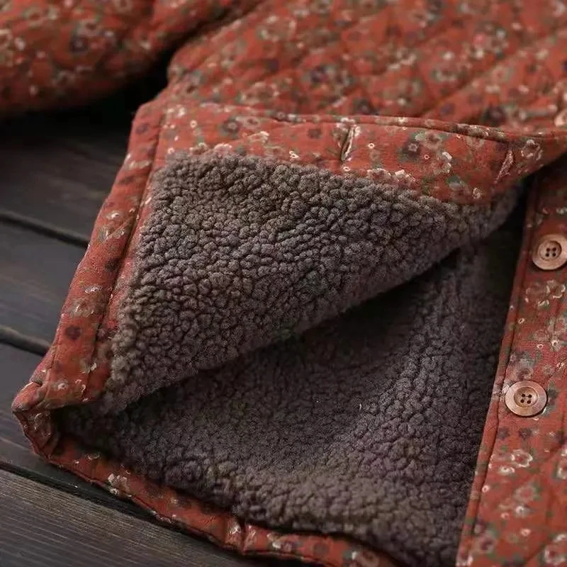 Женская осенне-зимняя свободная короткая куртка с хлопковой подкладкой Женское