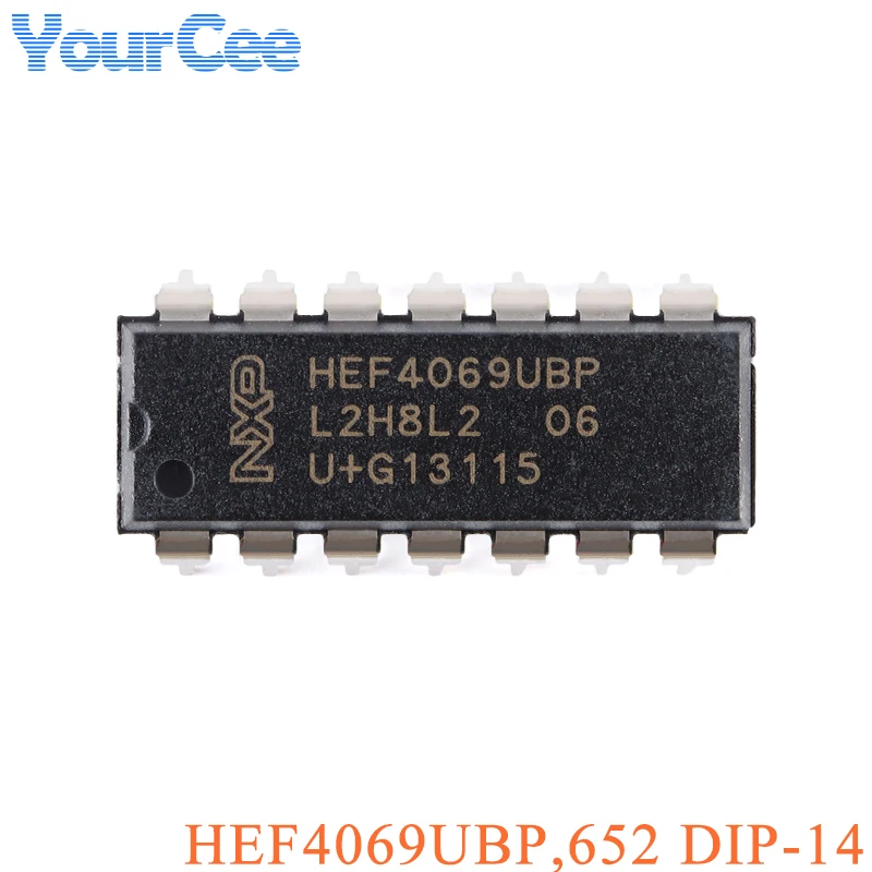 5 шт. HEF4069UBP, 652 инвертор SMD IC чип DIP-14 6-канальный 3 В до 15 в инверторы