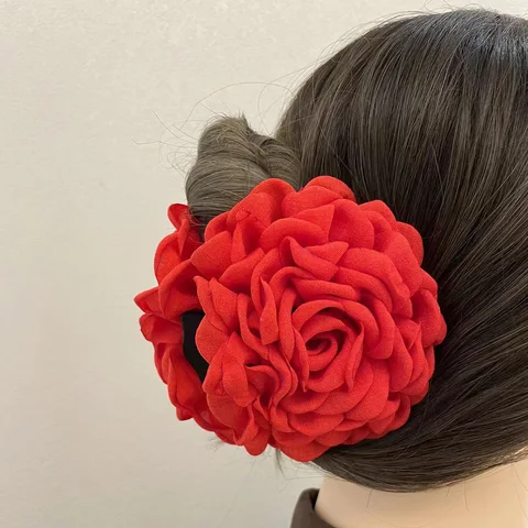 1 шт., заколка-пряжка для волос с цветком розы