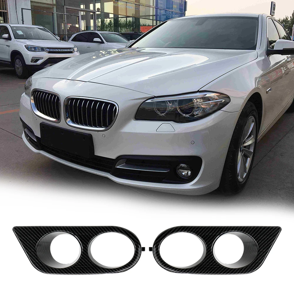 

Dual Hole For BMW E46 M3 2001-2006 Fiber/Black Surround Air Duct Front Bumper 1 Pair Car Fog Light Covers