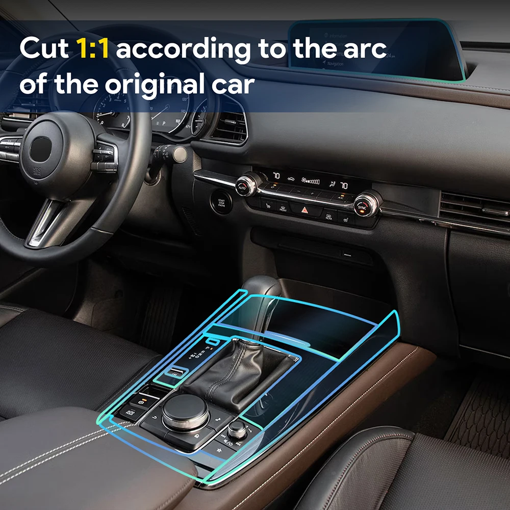 Для Mazda CX30 2020-2024 автомобильная центральная консоль панель переключения передач