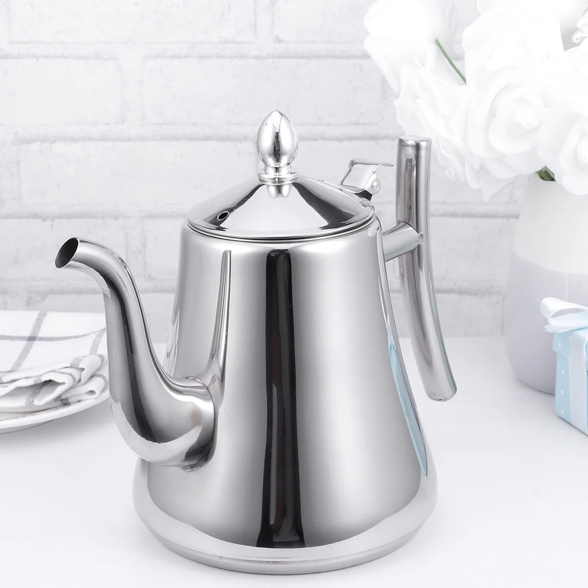 

Tea Pot Home Espresso Machine Water Bottle Coffee Teapot Kettle Stainless Steel