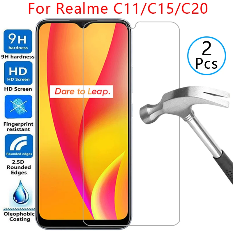 Чехол из закаленного стекла для телефона realme c15 c11 2021 c20 c20a realmec15 realmi c 11 15 11c 15c