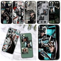 marvel avengers loki phone case for iphone 11 12 13 mini 13 14 pro max 11 pro xs max x xr plus 7 8 silicone cover