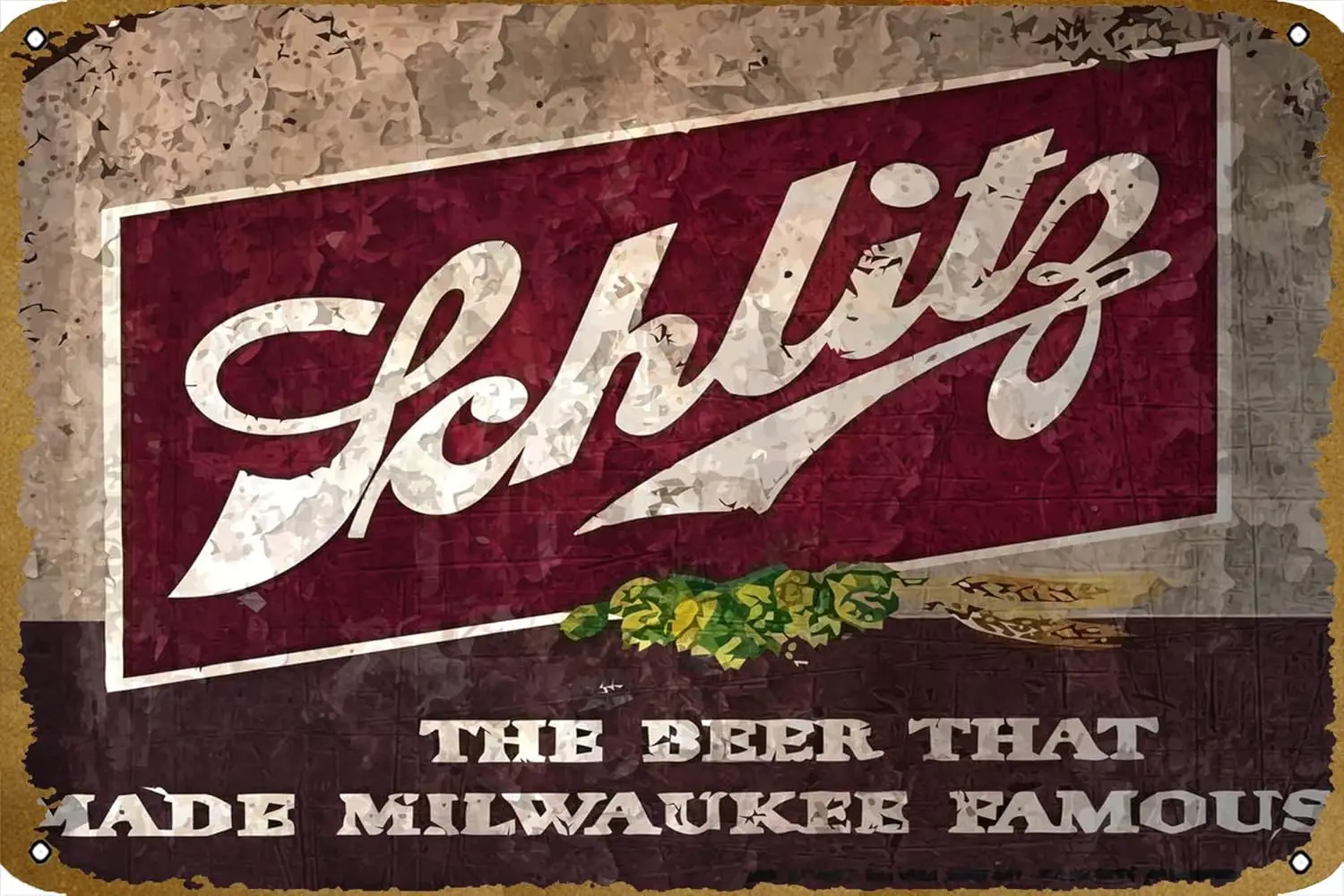 Пиво Schltz Retro Metl Tn Sgn Плакат Lvng Room Ktchen Broom Home rt Wll Decorton Plque Gft 8*12 nch.