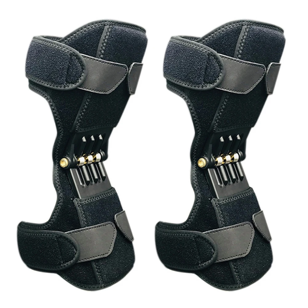 

Non-Slip Powerful Rebound Spring Knee Booster Mountaineering Squat Hiking Sports Brace Joint Support Knee Pads for Climbing