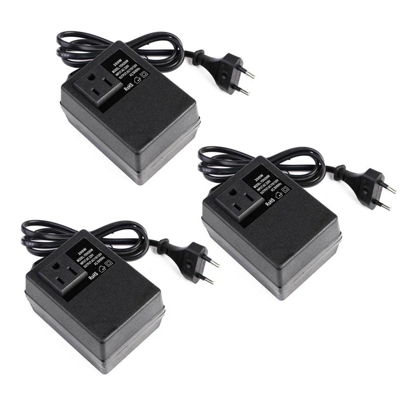 

AT14 3X Voltage Converter 110V Step Down Travel Voltage Converter EU Plug (Only Used By Electrical Appliances Within 70W)