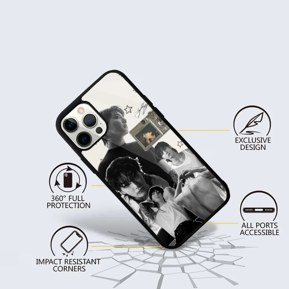 Чехол для телефона Kpop J-JungkookS Never Let Go iPhone 16 15 14 13 12 11 Plus Pro Max Mini Magsafe с магнитной