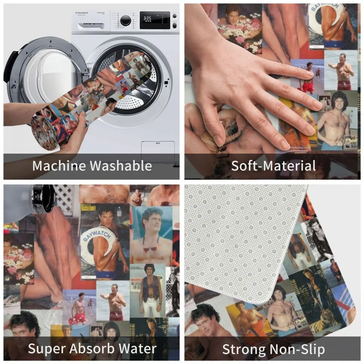 Hoff нагрудный коллаж коврик дверной для ванной