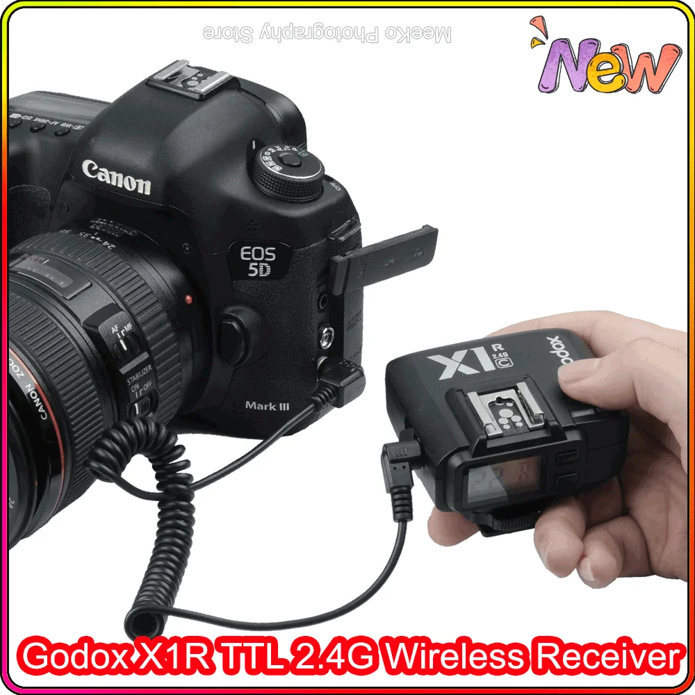 

Godox X1R-C X1R-N X1R-S TTL 2.4G Wireless Flash Trigger Receiver for X1T-C/N/S Trigger for Canon Nikon Sony DSLR Camera