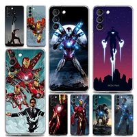 clear phone case for samsung s9 s10e plus s20 s21 plus ultra fe 5g m51 m31 s m21 case soft silicone covermarvel iron man