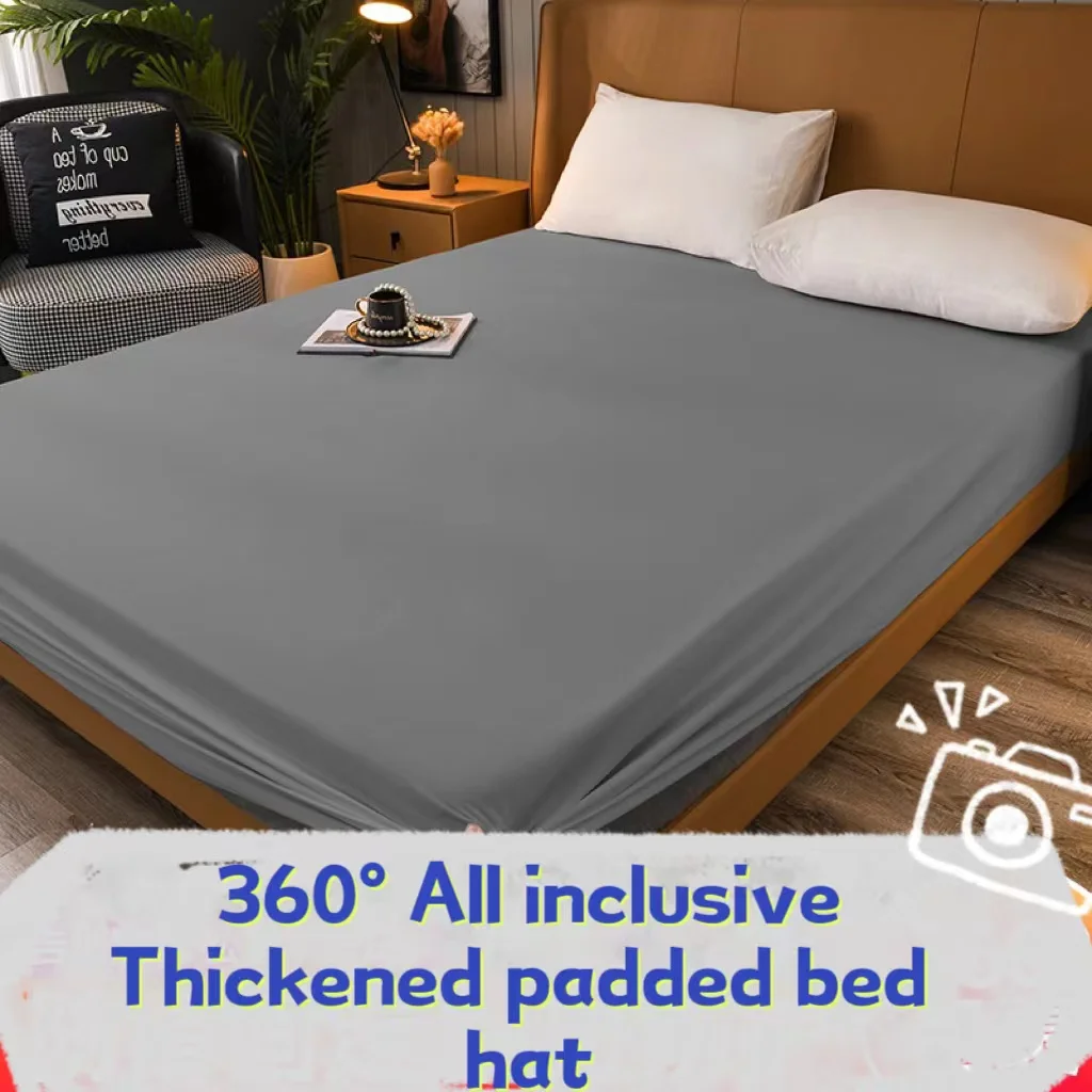 

Однотонное покрывало для кровати без грязи, нескользящее постельное белье, эластичное регулируемое покрывало, наматрасник, Наволочка на заказ