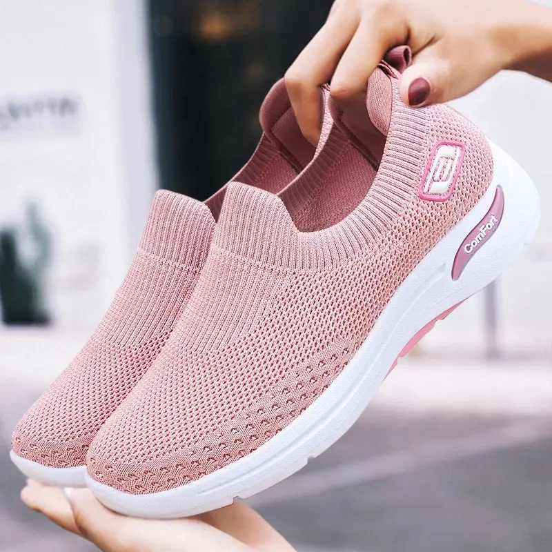 

summer knitted Women Sports Shoes Female Kid's Shoes For Women Sneakers Tenis 48 Womens Shoes Sport Running Sneakers Runner