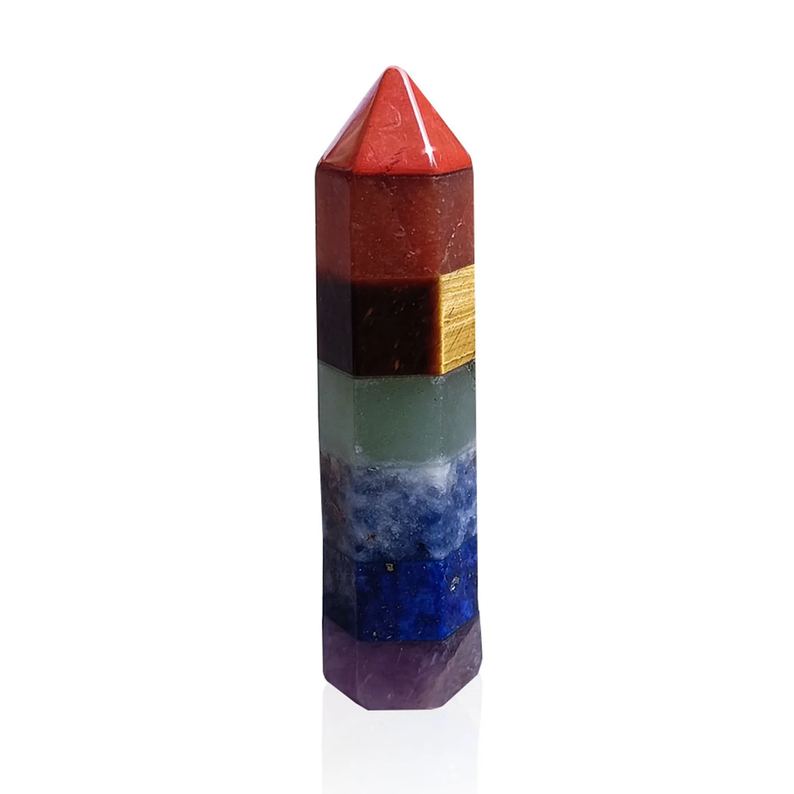

Natural Healing Crystal Wand | Reiki Healing Crystal Tower | Energy Hexagonal Healing Stone Good Calming Effect Exquisite Crysta
