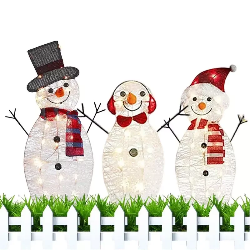 

Рождественский ярдовый декор, Рождественская подсветка, снеговик, двор, знак, рождественское праздничное украшение для праздника, двора/лу...