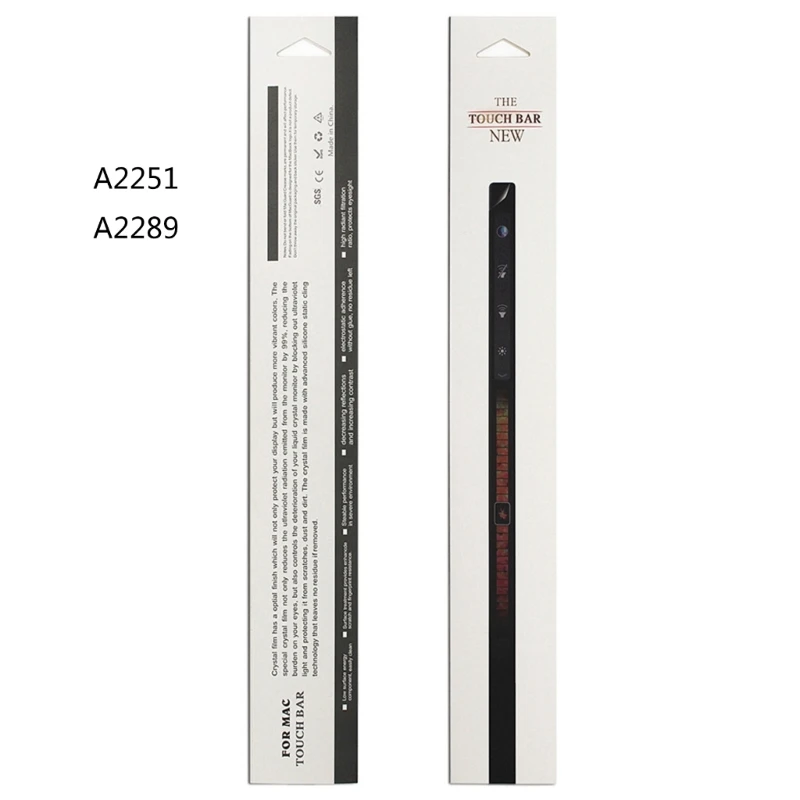 

448F для MACBOOK Pro 13 Защитная панель для сенсорной панели чехол для A2289/A2251 13-дюймовая модель панели, прозрачный/прозрачный