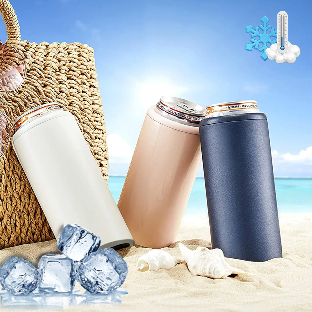 4-IN-1 Insulated Can Cooler, Insulator for 12 Ounce Standard