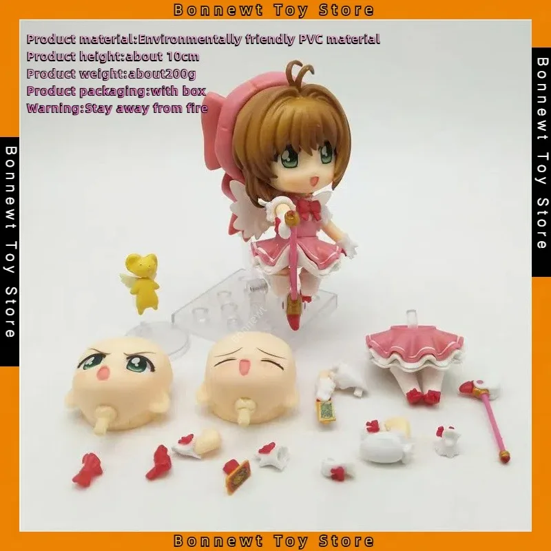 Cardcaptor Sakura Q версия 10 см Nendoroid 400 # Kinomoto подвижная фигурка меняющая лицо модель
