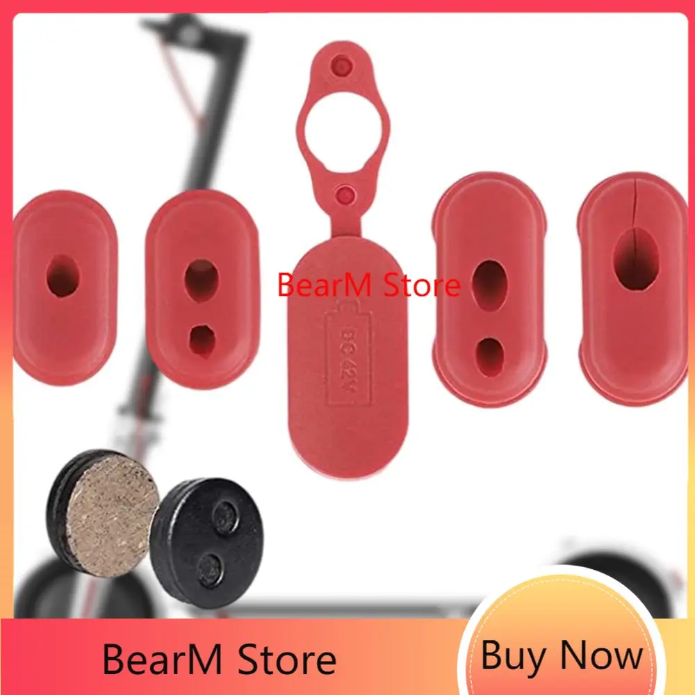 

Silicone Charge Port Cover Rubber Plug Silicone Plug Red Charging Dust Silicone Plug 5 Pcs for XIAOMI M365 Electric Scooter