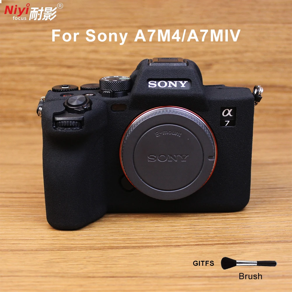 Силиконовый чехол для Sony A7M4/A7MIV защитный корпуса камеры A7MIV/A7M4 резиновые защитные