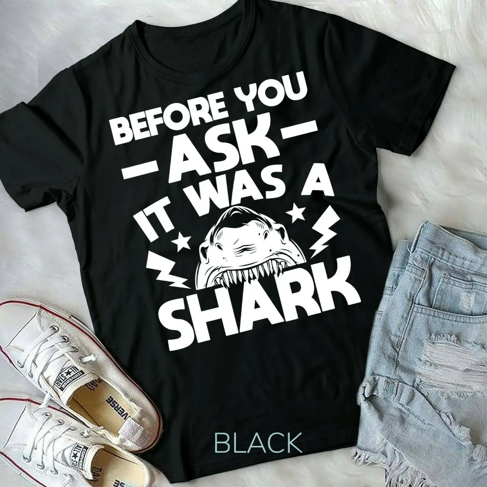 

It Was A Shark - Handicap Wheelchair Amputee & Youth T-shirt