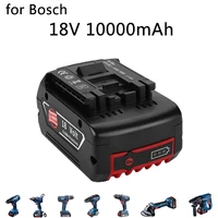 for 18v bosch 10000mah rechargeable power tools battery with led li ion replacement bat609 bat609g bat618 bat618g bat614