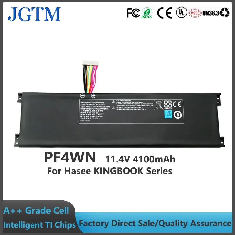 JGTM U45A1 11 4 В 4100 мАч Сменный аккумулятор для ноутбука PF4WN Оригинальный Hasee KINGBOOK U47T1