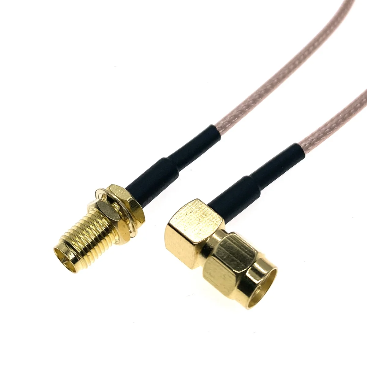 

RG316 SMA Male Plug Right Angle to RPSMA Female plug Bulkhead 50 Ohm RF Coax Extension Cable Pigtail Coaxial