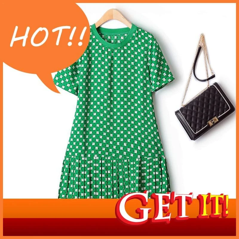 

And Elegant Woman Dress Chic 2023 New Hem Pinch Fashion A-line Short Sleeve Chiffon Thin Korean Fashion Summer Dresses Women