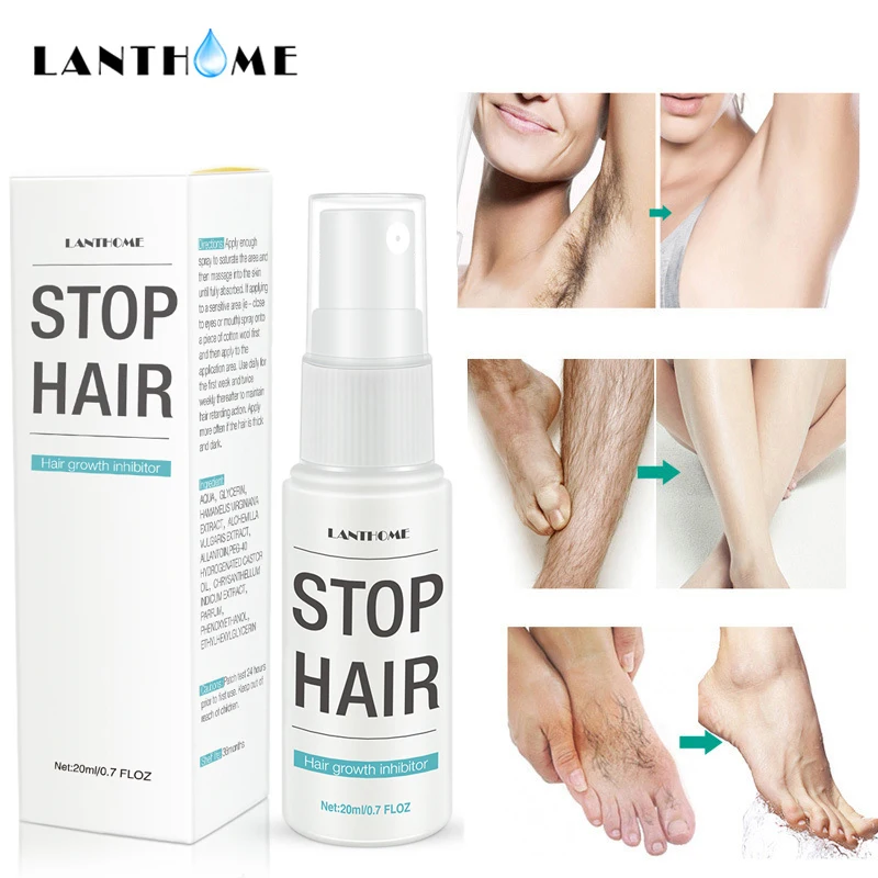 Body Care Legs Armpit Painless Facial Stop Hair Treatment Inhibitor Female Beauty Depilation Spray