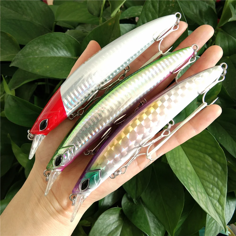 

3 шт., плавающие рыболовные приманки в виде гольяна, 130 мм, 23 г