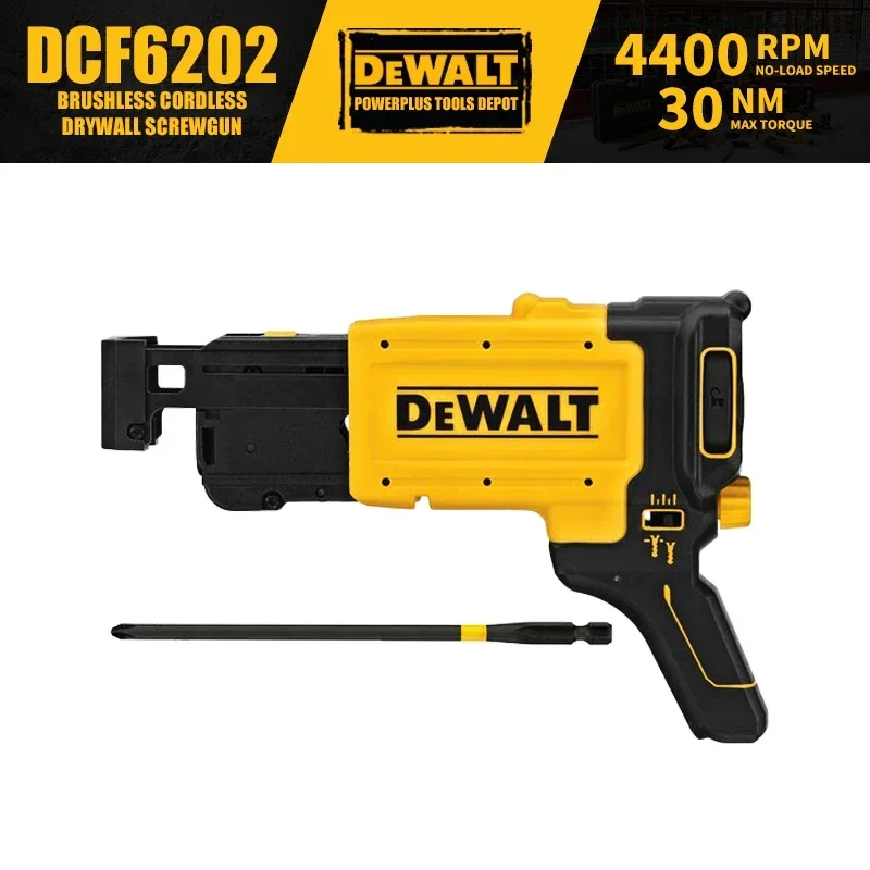 

DEWALT DCF620 Бесщеточный аккумуляторный шуруповерт для гипсокартона 18 В Литиевые электроинструменты DCF6202 Насадка для гипсокартона с наконечником
