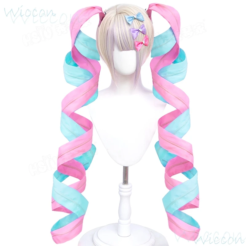 Платье Needy Girl Overdose Doujin костюм для косплея парик Streamer косплей KAngel розовая синяя