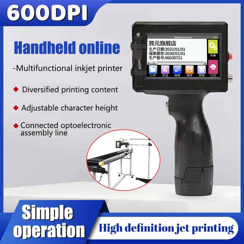 

Умная ручная кодирующая машина Jingyuan J-A810, компактная кодирующая машина, дата производства, машина для кодирования тканых сумок