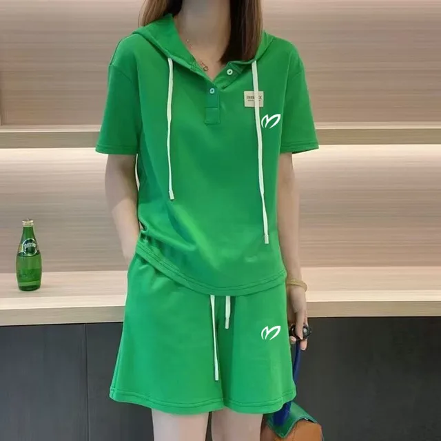2023 Golf T-shirt Golf Skirt Set Women's Golf Suit Summer New Two Piece Golf Set Horse Golf Suit Women's Tennis Skirt Shorts