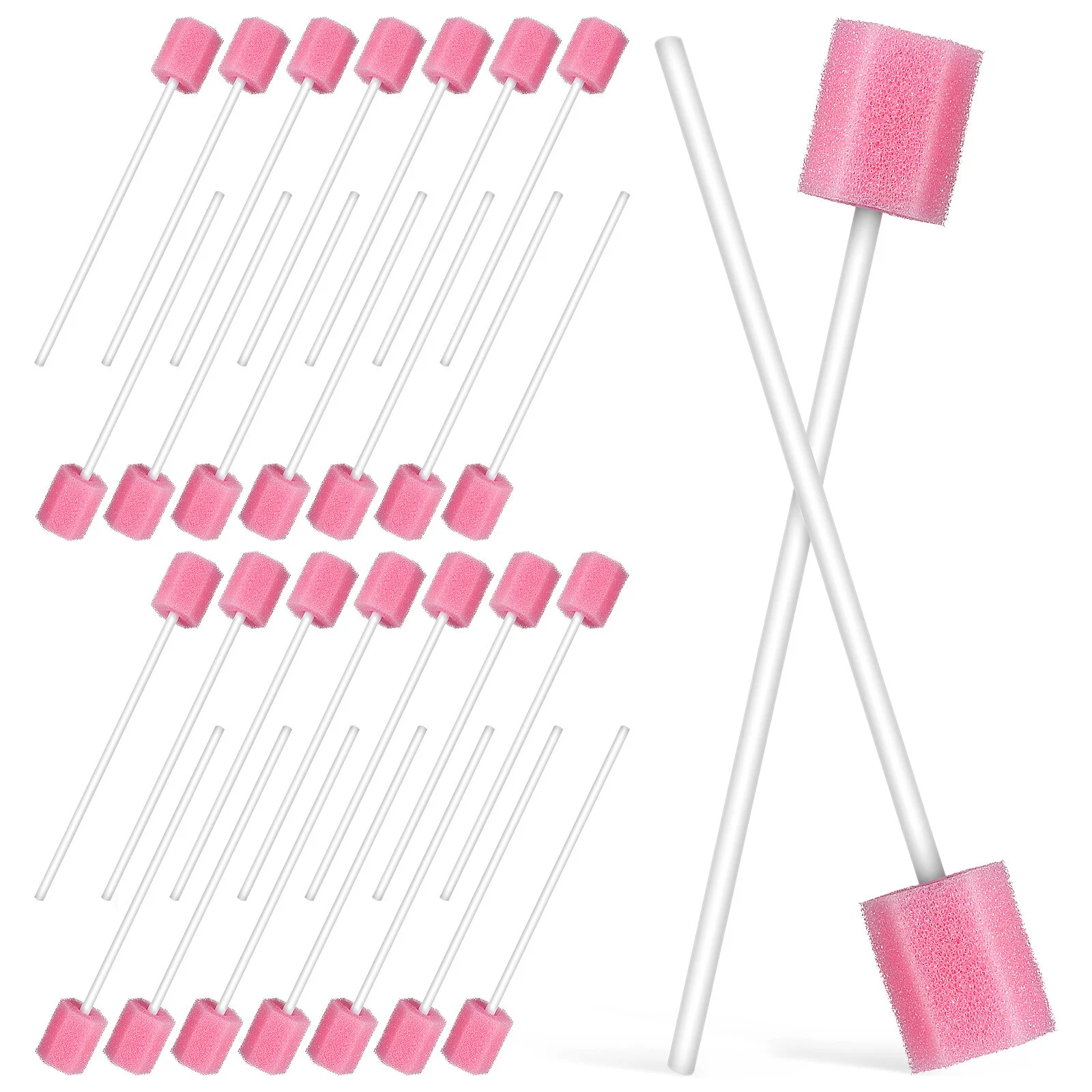 

250 Pcs Swabs Disposable Sponge Swabs Mouth Cleaning Oral Care Swabs
