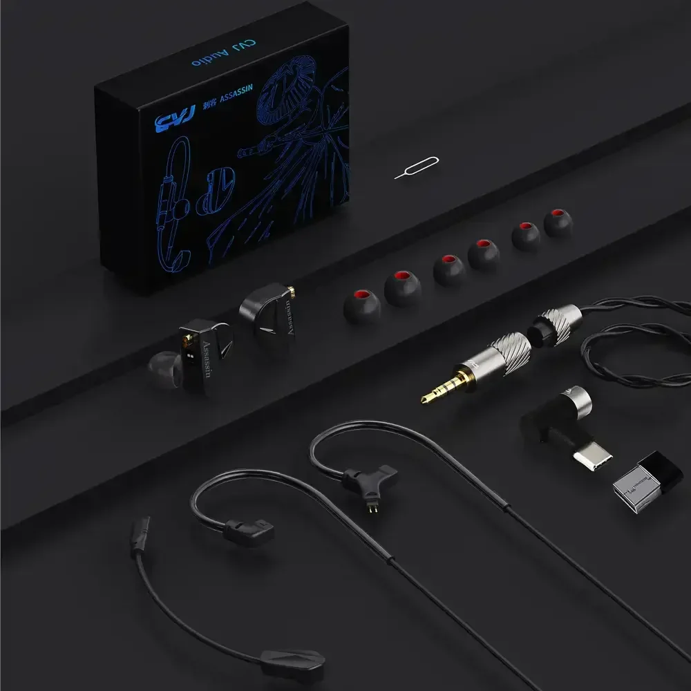 CVJ Assassin 10 мм 1DD + 1BA 1 Новый вибропривод двухканальный 3D вибрирующий игровой IEMs HiFi