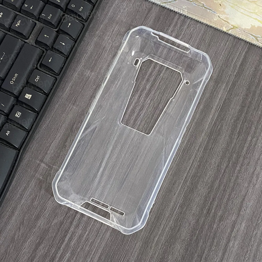 Чехол для телефона Funda Coque Unihertz 8849 Tank3 / Tank 3 Pro прозрачный черный защитный чехол