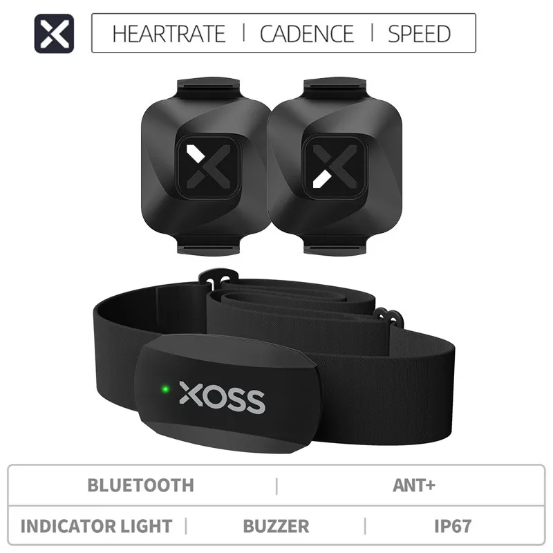 

XOSS Bike Cadence Sensor Speedometer ANT+ Bluetooth 4.0 Heart Rate Monitor For Garmin Bryton Magene Cycle Computer And Bicycle