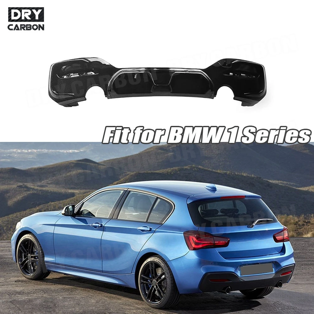 Для BMW 1 серии F20 M Sport M135i M140i 2015 2016 2017 2018 глянцевый черный задний бампер диффузор