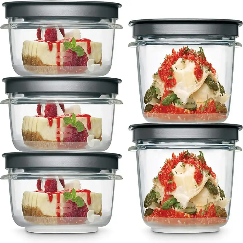 

Tritan Variety Set of 5 Food Storage Containers, Clear Meal Prep