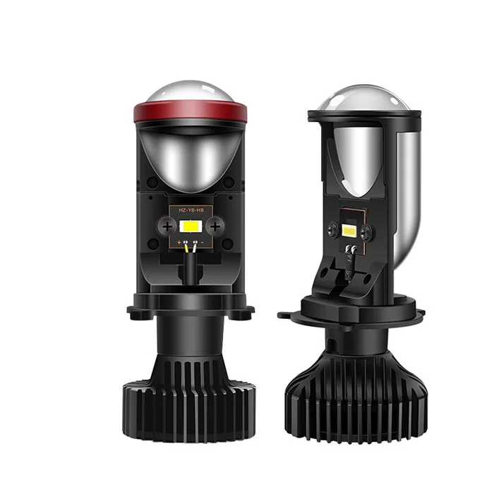 Лампы для Фар H4 Led Canbus 260000LM 9003/HB2 с мини-объективом проектора для автомобиля мотоцикла Plug Play 6000K белый 12 В 24 В